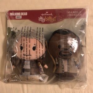 The Walking Dead AMC Hallmark itty bittys Carol & Morgan